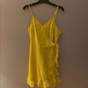 SOLD NWT Hollister yellow wrap dress